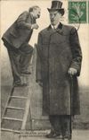 VINTAGE POSTCARD Foklore Geant a conversation secretes