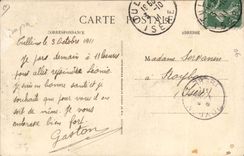 CPA Foklore Geant Une conversation secrete