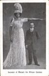 VINTAGE POSTCARD Foklore Adomah the african Giant Gientess Giantess