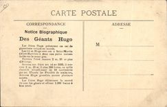 CPA Foklore Geant les freres Hugo