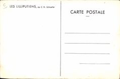 VINTAGE POSTCARD Dwarf Foklore Lilliputians of Schaefer