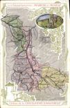 CPA Cartes Geographiques Chocolaterie d'Aiguebelle Meurthe et Moselle Nancy 