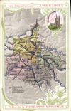 CPA Cartes Geographiques Chocolaterie d'Aiguebelle Ardennes Mezieres