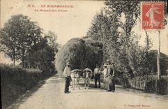 CPA Folklore Bourbonnais La saison des foins 