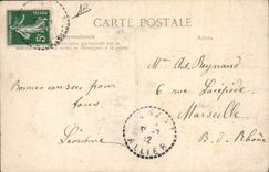 CPA Folklore Retour des champs 