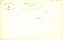 VINTAGE POSTCARD Esperanto