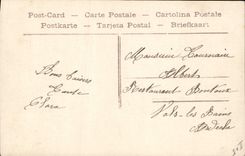 VINTAGE POSTCARD Fantaisie Telephones Woman Man