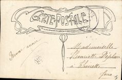 CPA Fantaisie Telephone Femme