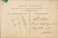 CPA Fantaisie Telephone Femme Homme 