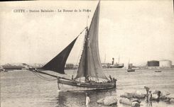 CPA Bateau Cette Station balneaire Le retour de la peche 
