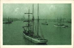 CPA Bateau Bordeaux Les morutiers en rade