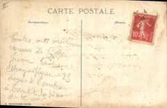 Golfo de Juan del barco de la POSTAL de la VENDIMIA visto en la playa y el puerto