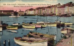 CPA Bateau Toulon Vue generale de la Vieille Darse 