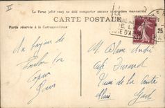 Opinión del barco de Toulon de la POSTAL de la VENDIMIA del muelle mojado viejo