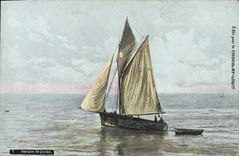 Barco del barco de la POSTAL de la VENDIMIA del pecado