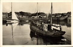 POSTAL MODERNA barco de Paimpol el lavabo