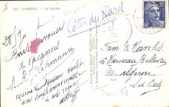 POSTAL MODERNA barco de Paimpol el lavabo