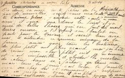 VINTAGE POSTCARD Thomery Vue of the walls has grape