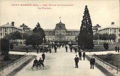 VINTAGE POSTCARD Holy Maurice national Asylum of the convalescents Seen principal