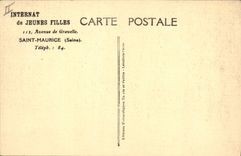CPA Institution Louise Thuliez Internat de jeunes filles Avenue de Gravelle Saint Maurice 