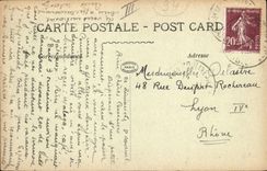 VINTAGE POSTCARD Issy Children Moulineaux Street of the park Institution fountain