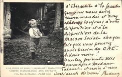 CPA Enfants Colonies de vacances A la ferme de Rosoy OrphelinatComite d'Assistance aux Enfants Rue de Chaillot Paris