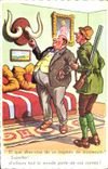 CPA Fantaisie Humour Chasse Chasseur Mammouth 