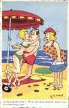 CPA Fantaisie Humour Gondot Plage 