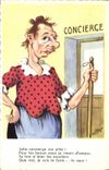 CPA Fantaisie Humour Concierge 