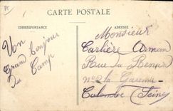 CPA Militaria Manoeuvres d'infanterie Feu a repetition dans les roseaux