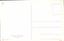 VINTAGE POSTCARD Militaria Armed German Infantry