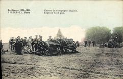 VINTAGE POSTCARD Militaria Field gun English