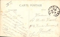 CPA Militaria Manoeuvres Mitrailleuse dissimulee Etude de la distance