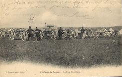CPA Militaria Le camp de Larzac Le parc d'artillerie 
