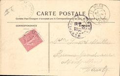 VINTAGE POSTCARD Militaria the camp of Larzac the artillery park