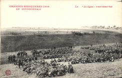 CPA Militaria Bourbonnais Grandes manoeuvres 1909 