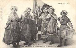 CPA Folklore Savoie Danse savoyarde