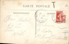 CPA Folklore Environs de Lanslebourg Costumes de Bessans Ane Mule