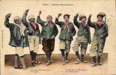 CPA Folklore Danse savoyarde 