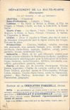 CPA Carte Geographique Chocolaterie d'Aiguebelle Departement Haute Marne Chaumont