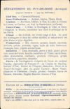 VINTAGE POSTCARD Geographical map Chocolate factory of Aiguebelle Department Puy de Dome Puy de Sancy