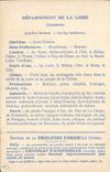 VINTAGE POSTCARD Geographical map Chocolate factory of Aiguebelle Department the Loire Town hall St Etienne