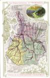 VINTAGE POSTCARD Geographical map Chocolate factory of Aiguebelle Departement the High Pyrenees Cascades of the Snail Road of Cauterets