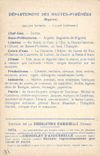 CPA Carte Geographique Chocolaterie d'Aiguebelle Departement Hautes Pyrenees Cascade du Limacon Route de Cauterets