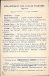 CPA Carte Geographique Chocolaterie d'Aiguebelle Departement Hautes Pyrenees Cascade du Limacon Route de Cauterets