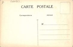 VINTAGE POSTCARD Geographical map Emulsion Scott Moors Mount of Marsan