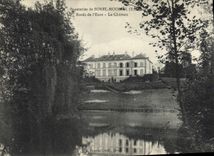 VINTAGE POSTCARD Paper mills of Sorel Moussel Edges of the Eure the castle