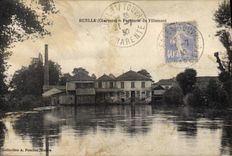 VINTAGE POSTCARD Lane Paper mill of Vilely