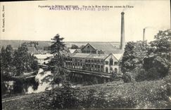 VINTAGE POSTCARD Paper mills of Sorel Moussel Seen of Right Bank upstream of the Eure Didot