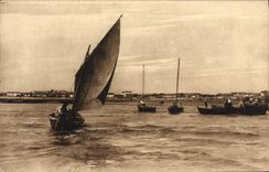 Boucholeurs de la playa de Chatelaillon del barco de la POSTAL de la VENDIMIA